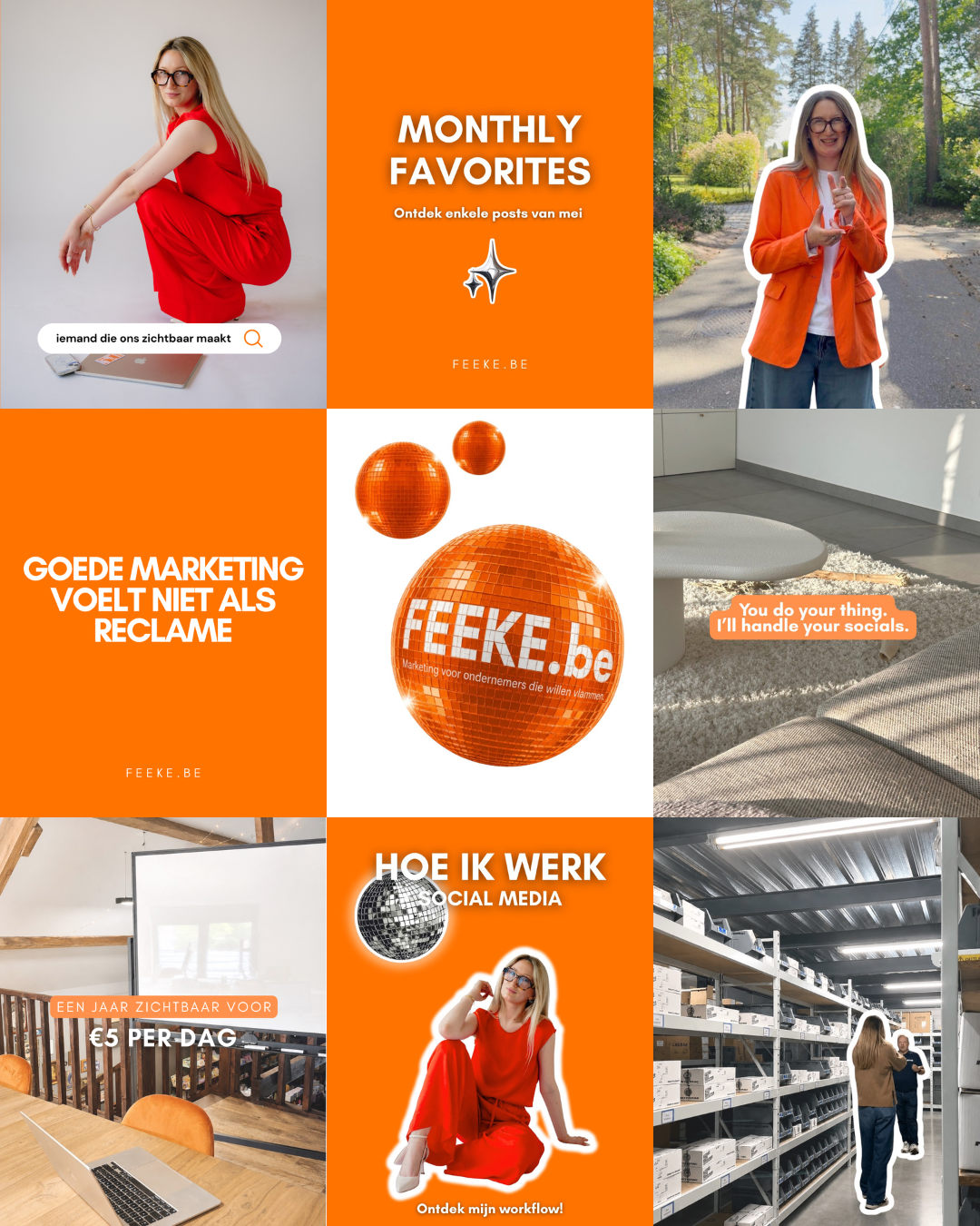 Social media content voorbeeld FEEKE.be